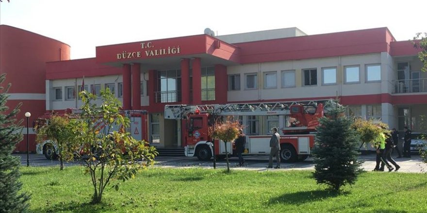 Düzce Valiliğinde korkutan patlama