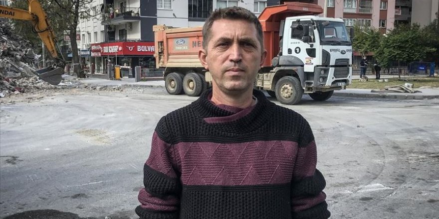 Sepetli araçla Yılmaz Erbek Apartmanı'nın kahramanı oldular