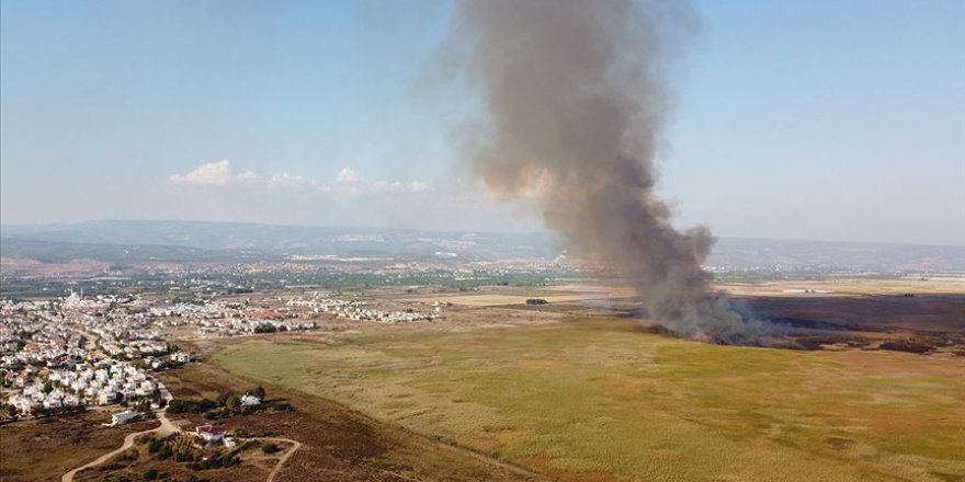 Mersin'deki Göksu Deltası'nda yangın çıktı