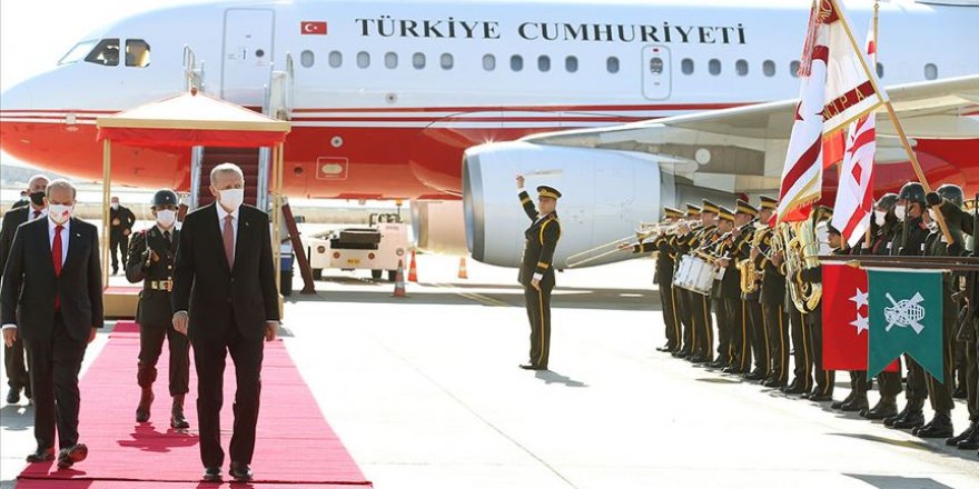 Cumhurbaşkanı Erdoğan KKTC'de