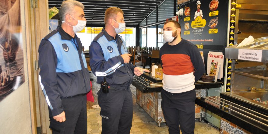 Sultangazi Zabıta ekiplerinden paket servis denetimi