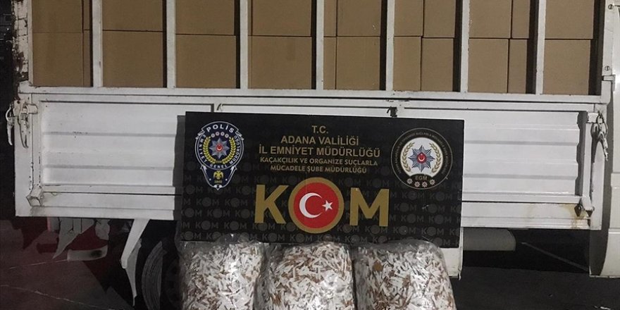 Adana'da kaçak 2 milyon 740 bin makaron ele geçirildi