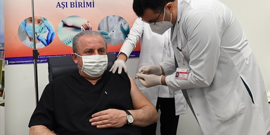 TBMM Başkanı Şentop Kovid-19 aşısı oldu