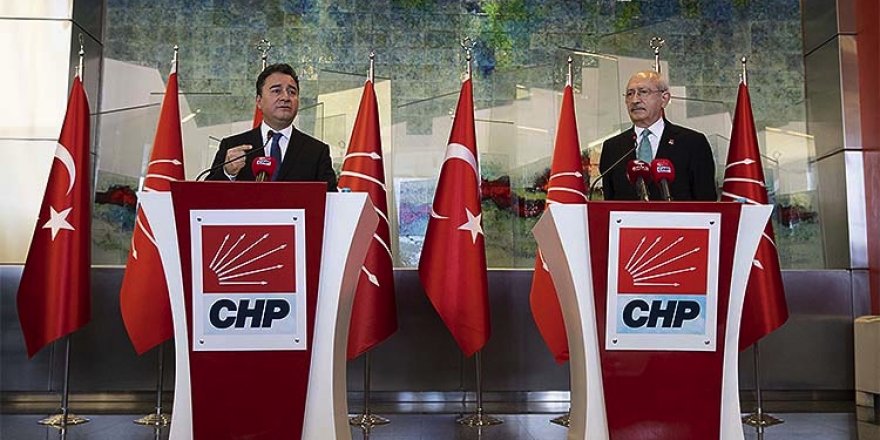 CHP Genel Başkanı Kemal Kılıçdaroğlu ve DEVA Partisi lideri Ali Babacan'dan ortak açıklama
