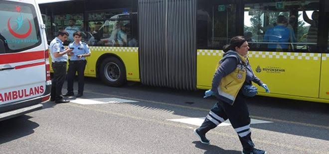 Metrobüs bariyerlere çarptı, 6 yolcu yaralandı