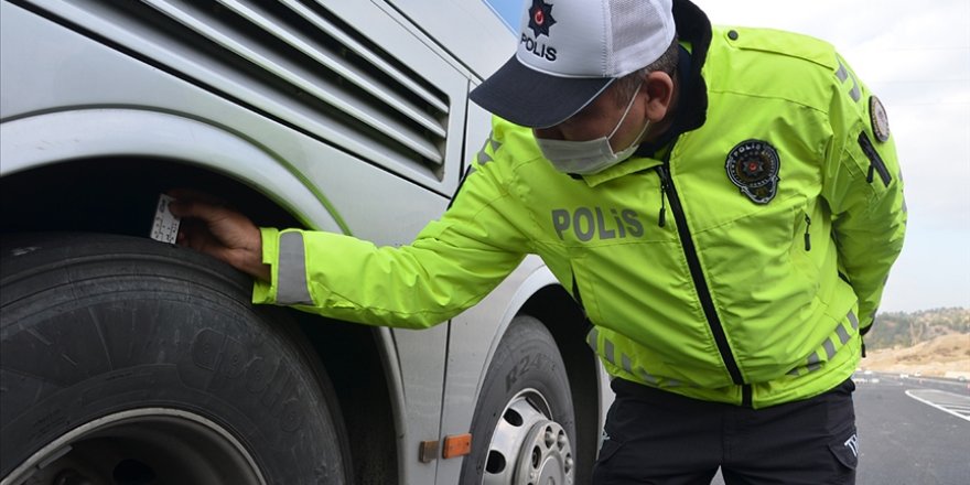 Kış lastiği takmayan 511 araca ceza kesildi