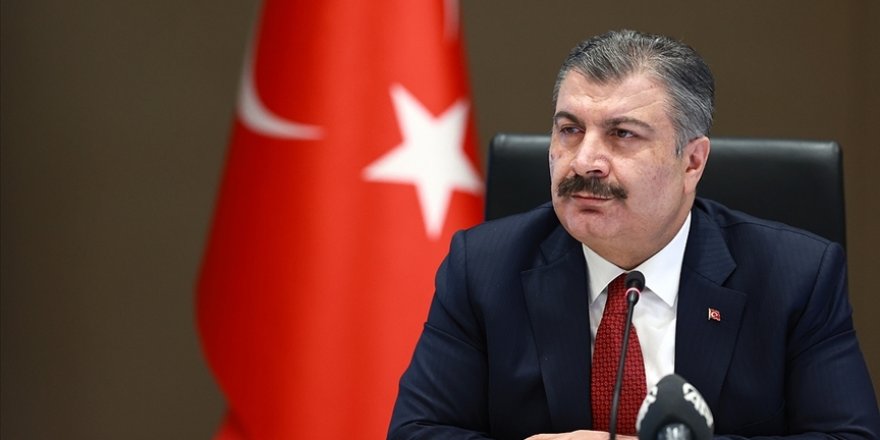 Sağlık Bakanı Koca 100 bin kişiye düşen Kovid-19 vaka sayısının güncel haritasını paylaştı