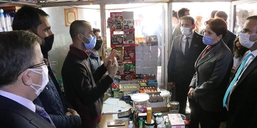 İYİ Parti Genel Başkanı Akşener Şanlıurfa'da esnafı ziyaret etti