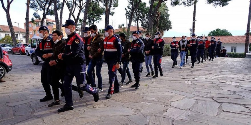 Aydın ve Muğla'da suç örgütüne yönelik operasyonda 16 şüpheli yakalandı