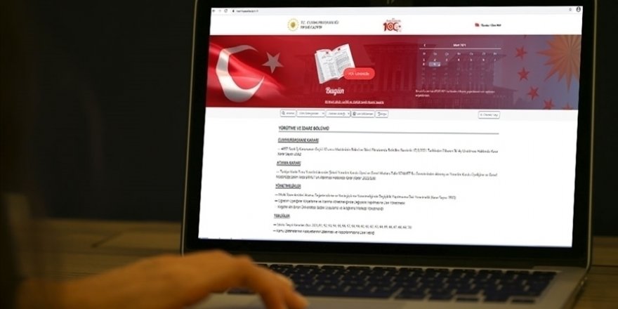 Cumhurbaşkanı kararları Resmi Gazete'de