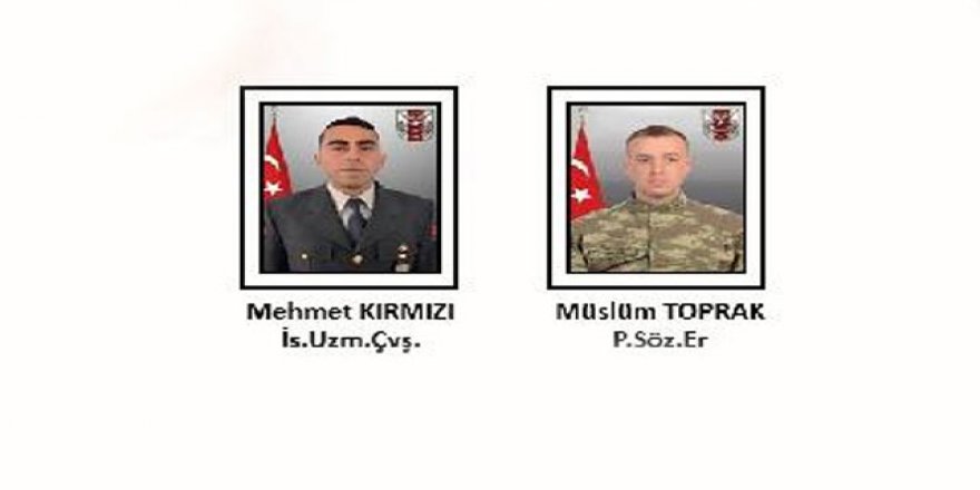 Pençe Yıldırım harekatında 2 asker şehit