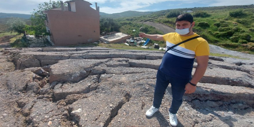 Harmandalı’nda yarıklar nedeniyle tahliye edilen ev yıkıldı, 5 ev daha boşaltıldı