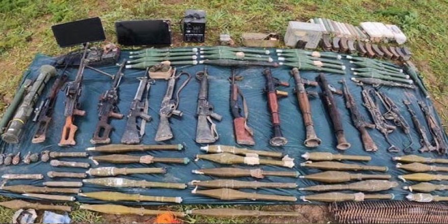 MSB: Irak'ın kuzeyinde PKK'ya ait çok sayıda silah, mühimmat ele geçirildi