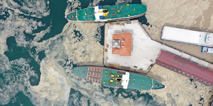 Marmara Denizi'nin dibi de salya ile kaplanmaya başladı