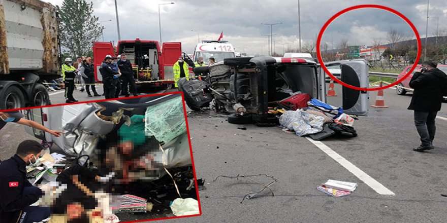 TEM Otoyolu'nda feci kaza