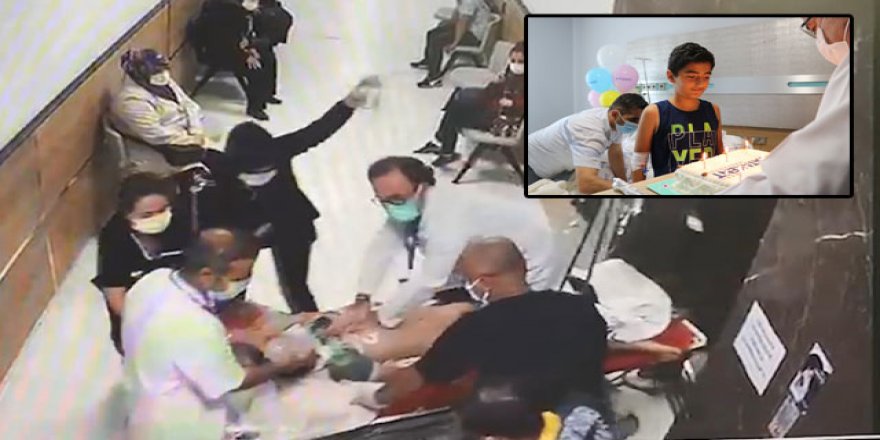 Sedye üzerinde hayat kurtaran müdahale