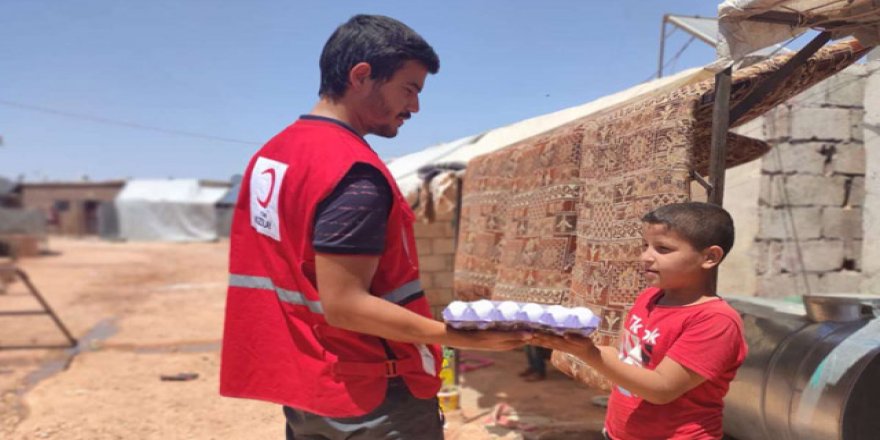 Kızılay’dan İdlib'e protein desteği