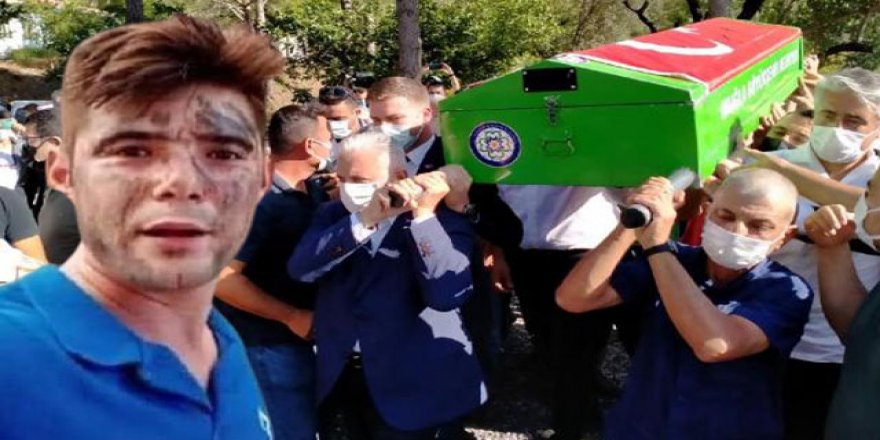 Ormancılara su taşırken hayatını kaybeden Şahin, son yolculuğuna uğurlandı