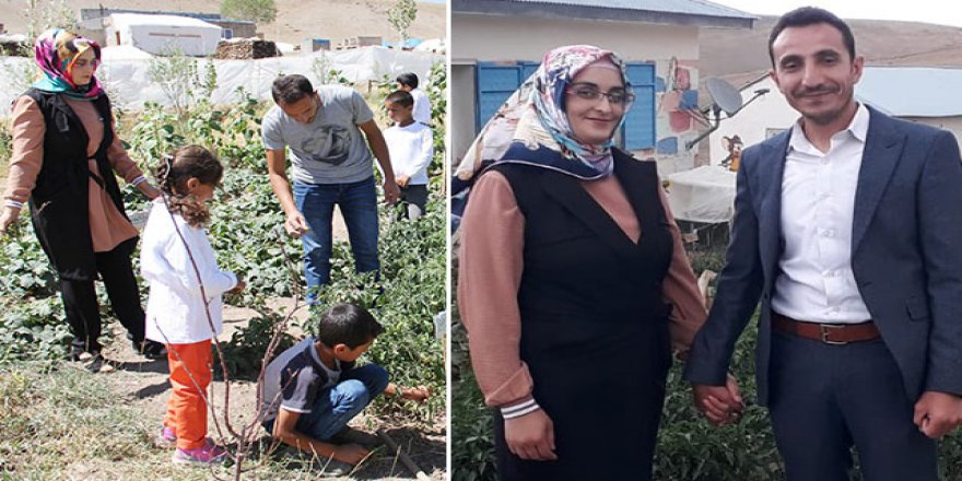 Köyde harikalar yaratan ‘çalı kuşu' öğretmen çift
