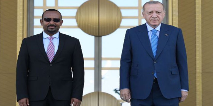 Cumhurbaşkanı Erdoğan, Etiyopya Başbakanı Ahmed'i resmi törenle karşıladı