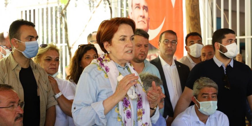 Akşener bir yangınzedenin anlattıkları ile şok oldu