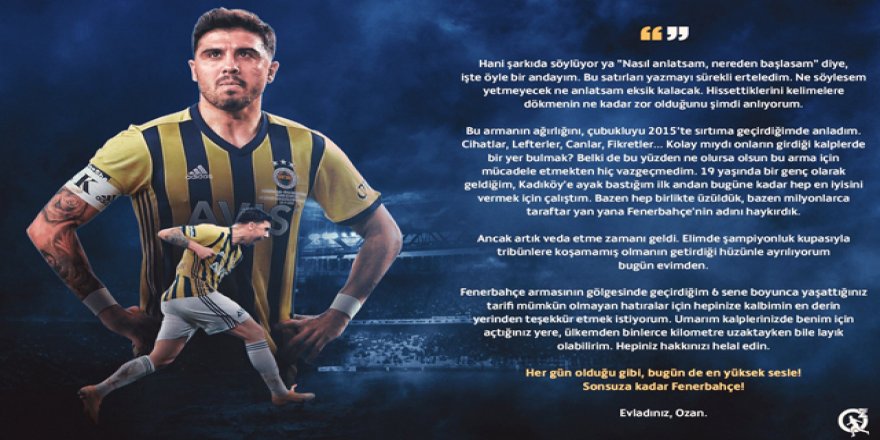 Ozan Tufan'dan Fenerbahçe'ye veda