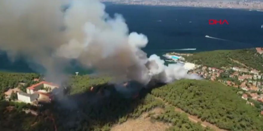 Heybeliada'daki yangın kontrol altına alındı