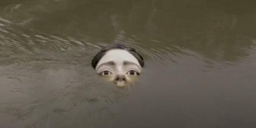 Nehirde beliren görüntü ülkeyi karıştırdı