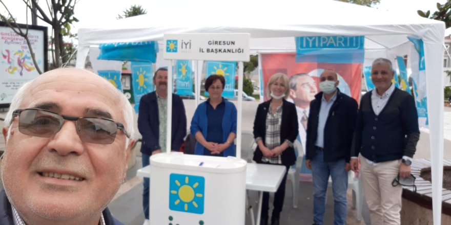 Giresun merkezde üye kayıt çadırı kuruldu