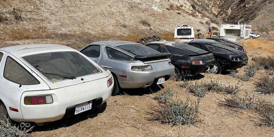 Bu mezarlık Porsche'lerle dolu