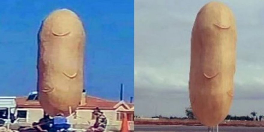 Dev heykel ortalığı karıştırdı