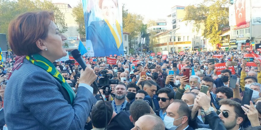 'Başbakan Akşener' sesleri şehirde yankılandı!