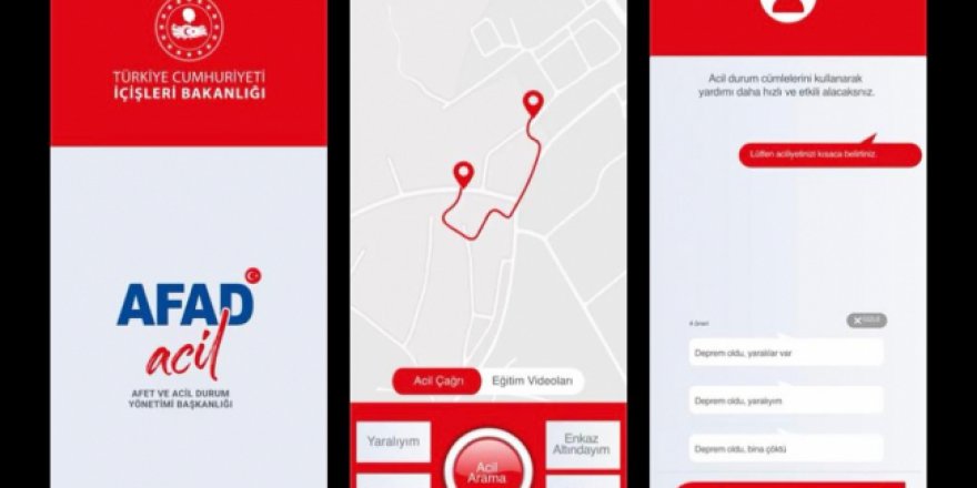 AFAD Acil mobil uygulaması kullanıma açıldı
