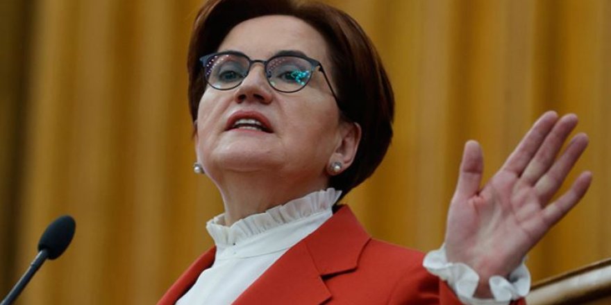 Akşener 'kadına şiddet'e karşı tribünde