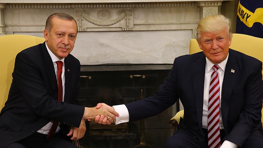 Erdoğan, Trump ile görüştü