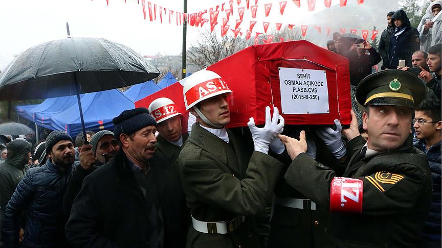 Şehit Açıkgöz son yolcuğuna uğurlandı