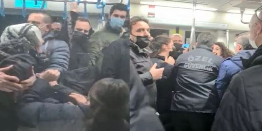 Marmaray'da maske tartışması
