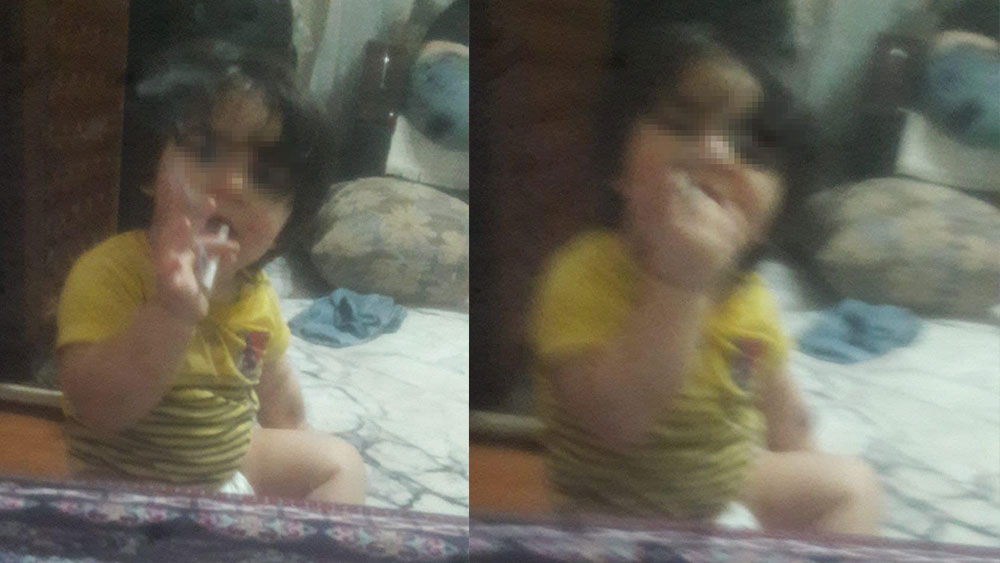 Vicdansız anne 2 yaşındaki oğluna sigara içirdi! Polis her yerde onu arıyor