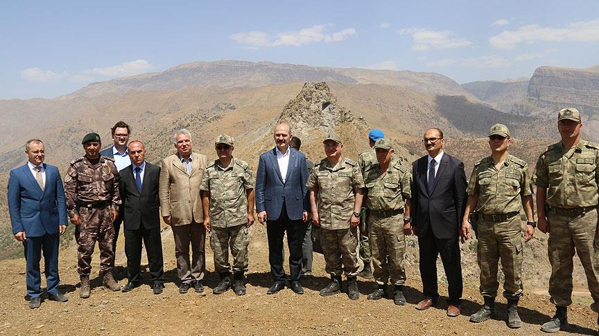 Soylu Çukurca'da güvenlik yolunu inceledi