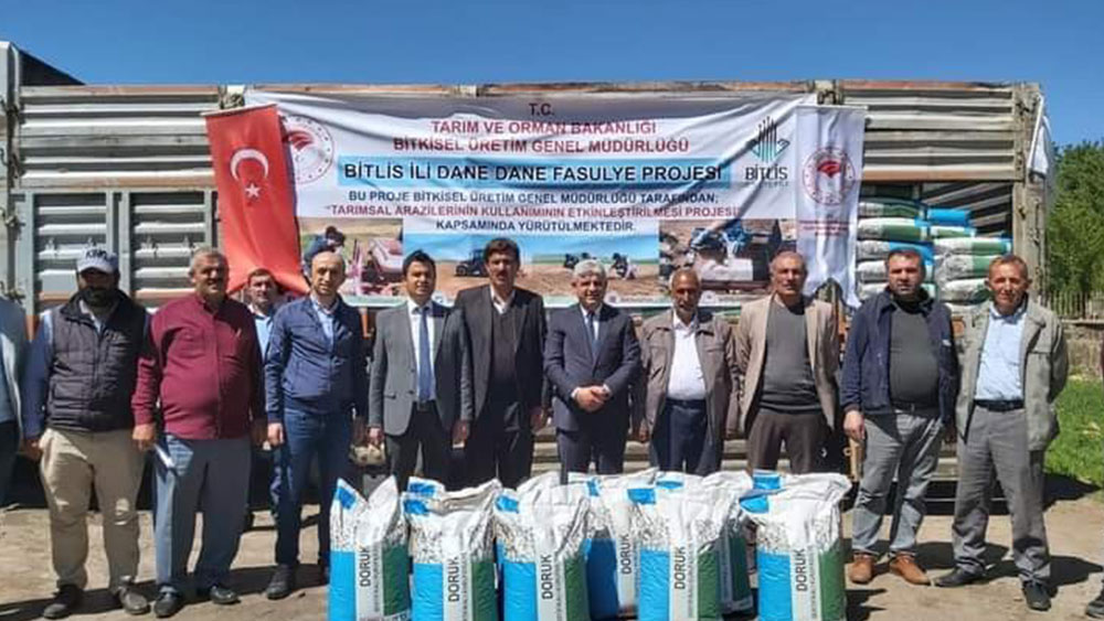 Çiftçilere fasulye tohumu desteği