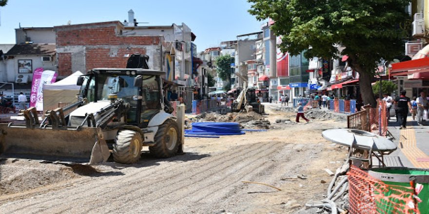 Erol Kaya Caddesi’nde çarşı trafiği rahatlıyor