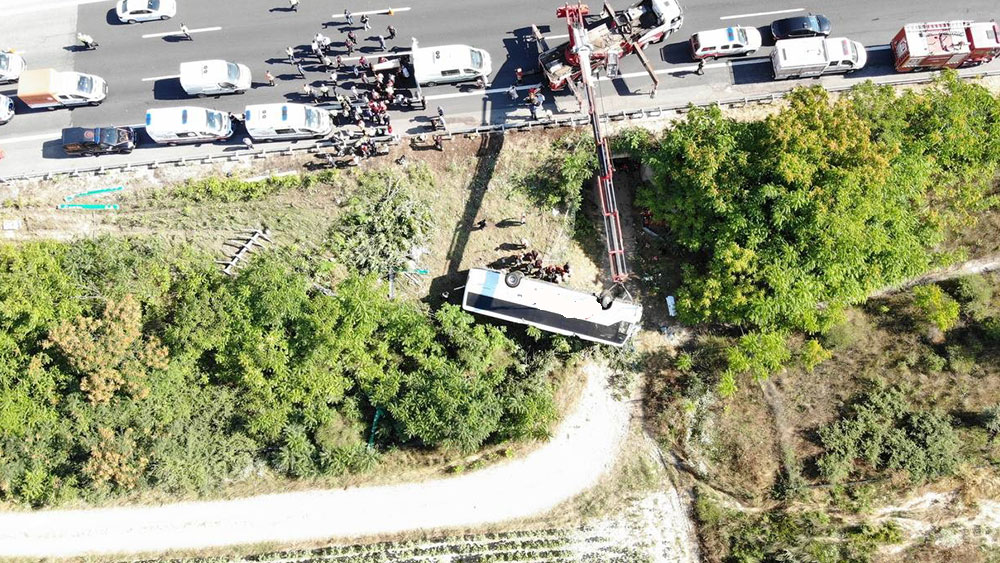 Kırklareli'nde yolcu otobüsü kaza yaptı: 6 ölü