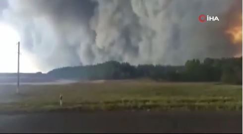 Kazakistan'da orman yangını: 2 bin hektardan fazla alana yayıldı