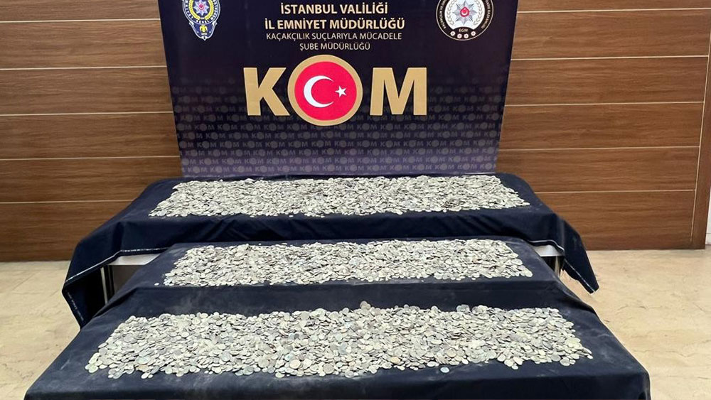 İstanbul’da 34 bin 550 adet sikke ele geçirildi