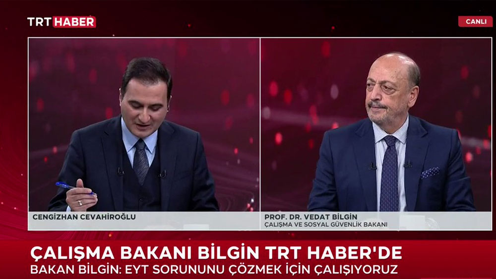 EYT'de son viraja girildi. Bakan Bilgin TRT Haber canlı yayınında konuştu