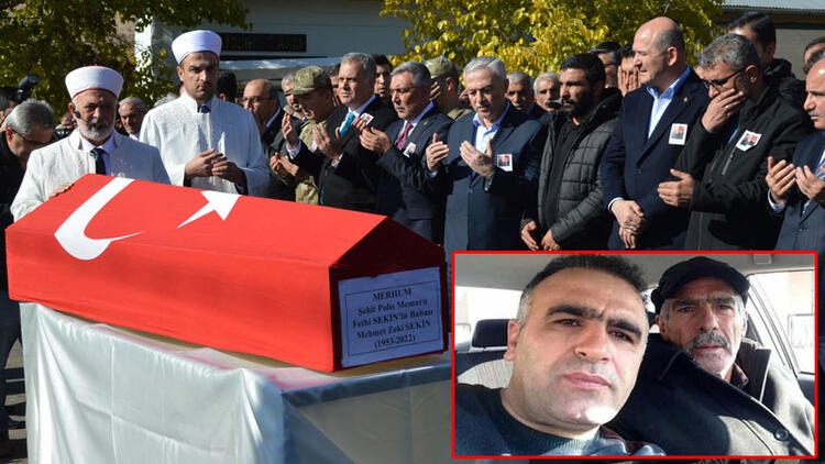 Şehit Fethi Sekin'in babası toprağa verildi