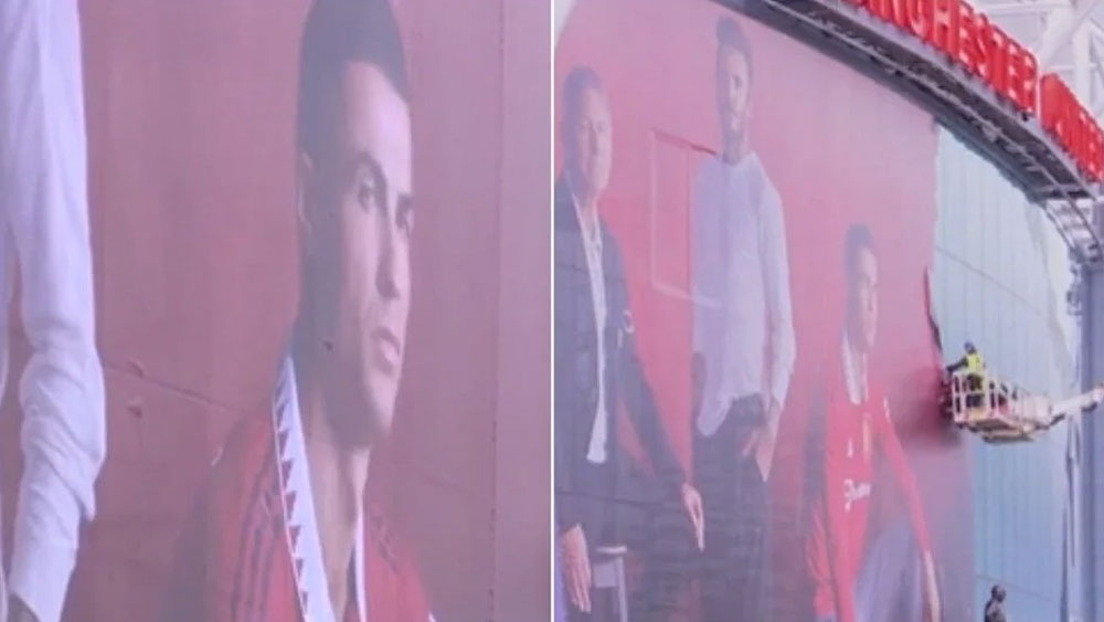 Manchester United Cristiano Ronaldo gerilimde son perde! Old Trafford'dan posterini kaldırdılar