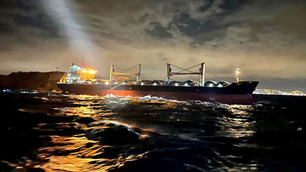Tahıl gemisi Marmara denizinde karaya oturdu