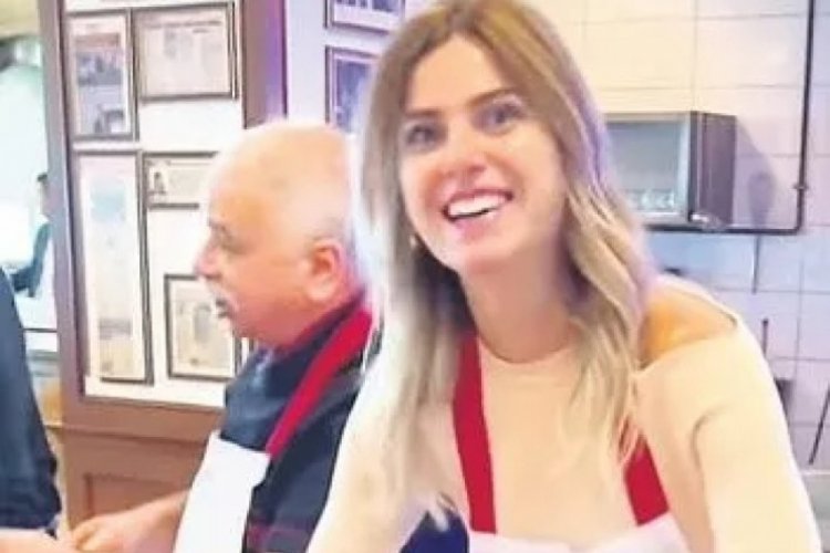 Yeni gelin Nazlı Sabancı'dan kebap şov