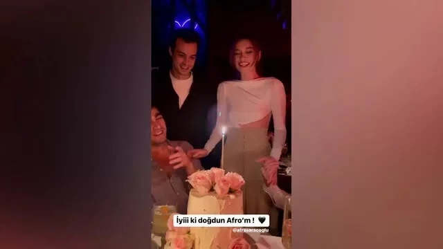 Afra Saraçoğlu'nun doğum günü görüntüleri olay oldu